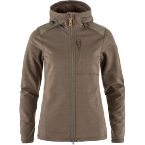 Fjällräven FJALLRAVEN 86990-244 Keb Fleece Hoodie W Lång Tröja Dam Mocka Brun Storlek XL Fjällräven FJALLRAVEN 86990-244 Keb Fleece Hoodie W Lång Tröja Dam Mocka Brun Storlek XL