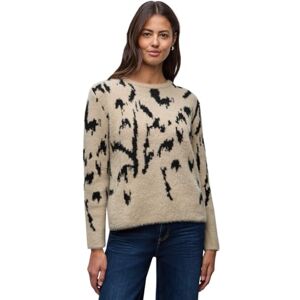 Street One mjuk jacquardtröja elegant beige 42 Street One mjuk jacquardtröja elegant beige 42