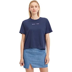 Tommy Jeans Dam Tjw CLS Serif Linear Tee S/S T-shirts, Twilight Navy, XL Tommy Jeans Dam Tjw CLS Serif Linear Tee S/S T-shirts, Twilight Navy, XL