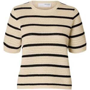 SELECTED FEMME Slfvinna Ss Structure Knit O-Neck Noos, Björk, XS SELECTED FEMME Slfvinna Ss Structure Knit O-Neck Noos, Björk, XS