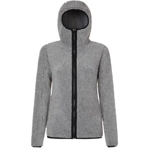 Rock Experience REWC02651-Z047 RE.Point Hope Hoodie Woman Fleece Lång Tröja O014 Grå Melange + 0208 Caviar S Rock Experience REWC02651-Z047 RE.Point Hope Hoodie Woman Fleece Lång Tröja O014 Grå Melange + 0208 Caviar S
