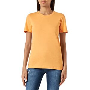 KAFFE Dam T-shirt kort ärm vanlig passform KAmarin T-shirt, Mock Orange, XS KAFFE Dam T-shirt kort ärm vanlig passform KAmarin T-shirt, Mock Orange, XS