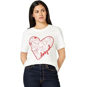 Desigual T-SHIRT MANICHE CORTE DONNA BIANCO Desigual T-SHIRT MANICHE CORTE DONNA BIANCO