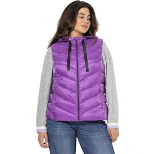 Ulla Popken damer stora storlekar överdimensionerade plus size HYPRAR quiltad väst, vattenavvisande, avtagbar huva, Mörklila, 46-48 Ulla Popken damer stora storlekar överdimensionerade plus size HYPRAR quiltad väst, vattenavvisande, avtagbar huva, Mörklila, 46-48