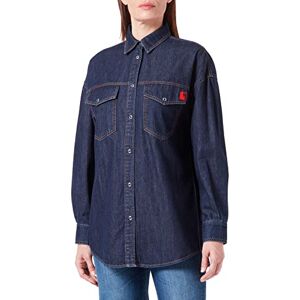 Love Moschino Dam avslappnad passform långa ärmar med märke gummietikett. Skjorta, Zzen3028, 38 Love Moschino Dam avslappnad passform långa ärmar med märke gummietikett. Skjorta, Zzen3028, 38