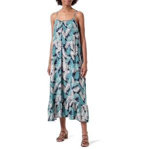 VERO MODA Vmeasy Joy 7/8 Strap Dress WVN Ga, blå, M VERO MODA Vmeasy Joy 7/8 Strap Dress WVN Ga, blå, M