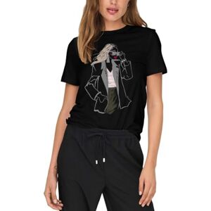 ONLY Onlemma Life Reg S/S Lady Top JRS, svart, L ONLY Onlemma Life Reg S/S Lady Top JRS, svart, L