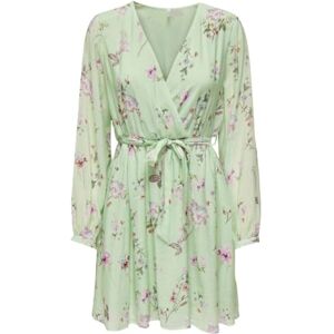 ONLY ONLLUCCA L/S WRAP Dress PTM, Liten grön/aop: occ. Romantisk trädgård, S ONLY ONLLUCCA L/S WRAP Dress PTM, Liten grön/aop: occ. Romantisk trädgård, S