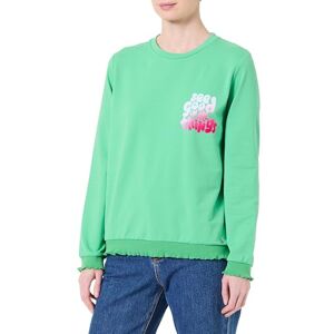 KEY LARGO Sweatshirt för kvinnor WSW Feel Good Round, Neongrön (1522), M KEY LARGO Sweatshirt för kvinnor WSW Feel Good Round, Neongrön (1522), M