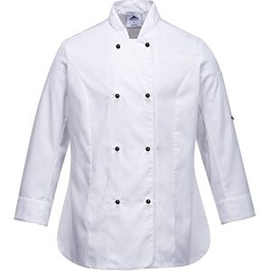 Portwest C837 Rachel Damer Långärmad Kock Jacka, Regelbunden, Storlek XL, Vit Portwest C837 Rachel Damer Långärmad Kock Jacka, Regelbunden, Storlek XL, Vit