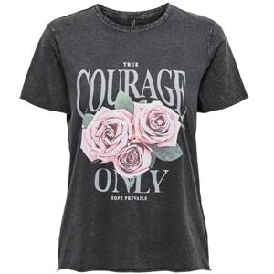 ONLY Onllucy Life Reg S/S Top JRS Noos, svart, XS ONLY Onllucy Life Reg S/S Top JRS Noos, svart, XS
