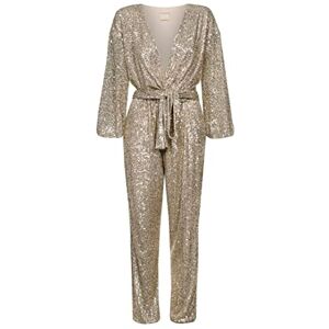 Swing Fashion Jumpsuit dam elegant festlig jumpsuit partyjumpsuit glitterjumpsuit lekdräkt byxdräkt sparkdräkt paljettoverall V-ringad långärmad guld 38 (M) Swing Fashion Jumpsuit dam elegant festlig jumpsuit partyjumpsuit glitterjumpsuit lekdräkt byxdräkt sparkdräkt paljettoverall V-ringad långärmad guld 38 (M)