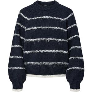 PIECES Pcnelia Ls O-Neck Knit Noos Bc, Sky Captain, S PIECES Pcnelia Ls O-Neck Knit Noos Bc, Sky Captain, S