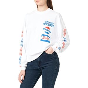 ONLY Kvinnors ONLPEPSI L/S O-hals Box SWT tröja, ljus vit/tryck: Multi, XS ONLY Kvinnors ONLPEPSI L/S O-hals Box SWT tröja, ljus vit/tryck: Multi, XS
