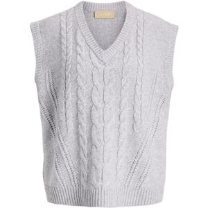 JACK & JONES Vest Knit Jxjosie-Stickad Väst, Grå, L Dam, Grå, L JACK & JONES Vest Knit Jxjosie-Stickad Väst, Grå, L Dam, Grå, L