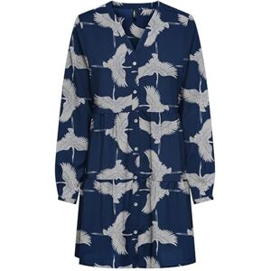 ONLY Onlnova Life Elite L/S Thea Button Dress, Blåa djup, XL ONLY Onlnova Life Elite L/S Thea Button Dress, Blåa djup, XL