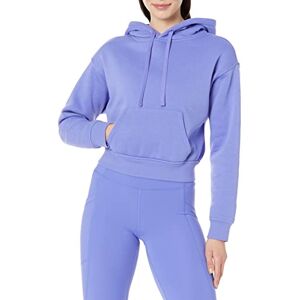 Amazon Essentials damtröja med kort huvtröja (finns i plusstorlek), lila blå, liten Amazon Essentials damtröja med kort huvtröja (finns i plusstorlek), lila blå, liten