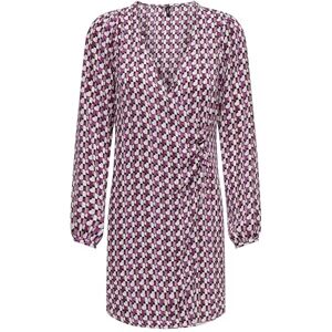 ONLY ONLALMA Life VIS L/S GINA Dress AOP, Magenta Purple/Aop: 584 Posh, M ONLY ONLALMA Life VIS L/S GINA Dress AOP, Magenta Purple/Aop: 584 Posh, M