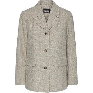PIECES Bestseller A/S dam Pcjudo jacka blazer, Ljusgrå melange, M PIECES Bestseller A/S dam Pcjudo jacka blazer, Ljusgrå melange, M