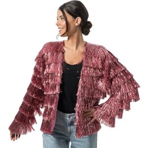 Chaks dam Lametta Jacke jacka, Rosa, M Chaks dam Lametta Jacke jacka, Rosa, M