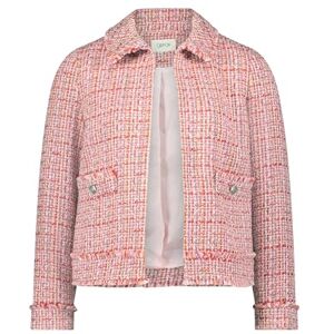 Cartoon Tecknad jacka dam tweedblazer med fickor, flerfärgad, 56 cm, kort längd, rak passform, storlek 4845, Rosa/lila, 44 Cartoon Tecknad jacka dam tweedblazer med fickor, flerfärgad, 56 cm, kort längd, rak passform, storlek 4845, Rosa/lila, 44