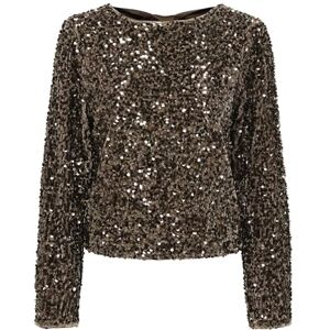 ONLY Endast för inomhusbruk L/S Sequin Bow Top JRS, Mountain Trail, XS ONLY Endast för inomhusbruk L/S Sequin Bow Top JRS, Mountain Trail, XS