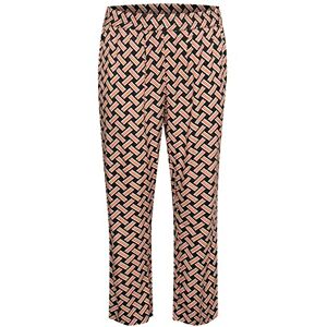Kaffe Curve Kcqing lediga byxor dam, Svart, orange grafiskt tryck, 46 stor Kaffe Curve Kcqing lediga byxor dam, Svart, orange grafiskt tryck, 46 stor