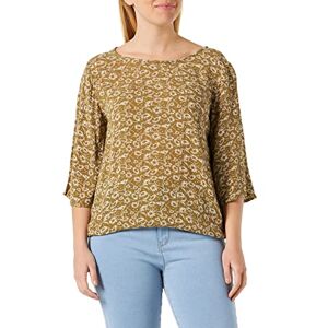 KAFFE damskjorta blus tryckt långärmad lös, Ölka/kalk blomtryck, 36 KAFFE damskjorta blus tryckt långärmad lös, Ölka/kalk blomtryck, 36