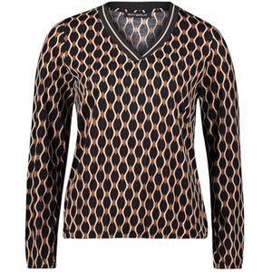 Betty Barclay T-shirt för kvinnor, Svart/beige, 40 Betty Barclay T-shirt för kvinnor, Svart/beige, 40