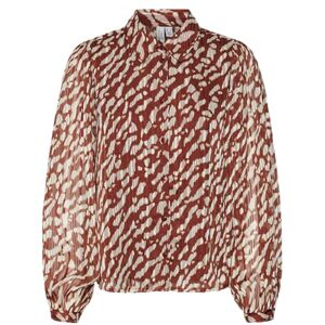 VERO MODA VMRIE L/S Shirt WVN BTQ GA, Fired Brick/Aop: rie, M VERO MODA VMRIE L/S Shirt WVN BTQ GA, Fired Brick/Aop: rie, M