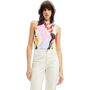 Desigual Kvinnors Body_Landa 9019 Tutti Fruti Blus, Ytmaterial, XS Desigual Kvinnors Body_Landa 9019 Tutti Fruti Blus, Ytmaterial, XS