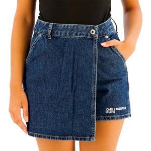 KARL LAGERFELD JEANS , Dam, Denim Skort, Regular Fit, Blå, S KARL LAGERFELD JEANS , Dam, Denim Skort, Regular Fit, Blå, S