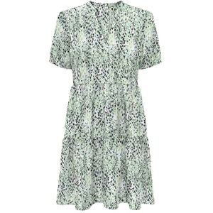 ONLY Onlnova Life Vis S/S Thea Dress AOP, Quiet Green, XS ONLY Onlnova Life Vis S/S Thea Dress AOP, Quiet Green, XS