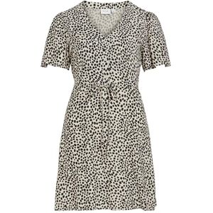 Vila Vigrace V-hals S/S Short Dress – Noos, Sandskal, 36 Vila Vigrace V-hals S/S Short Dress – Noos, Sandskal, 36