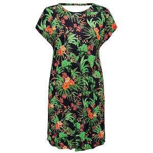 ONLY Bestseller A/S Dam ONLFLAWSOME S/S Dress JRS-klänning, Night Sky/AOP: Tropisk, XS, Nattsky/ap: tropisk, XS ONLY Bestseller A/S Dam ONLFLAWSOME S/S Dress JRS-klänning, Night Sky/AOP: Tropisk, XS, Nattsky/ap: tropisk, XS