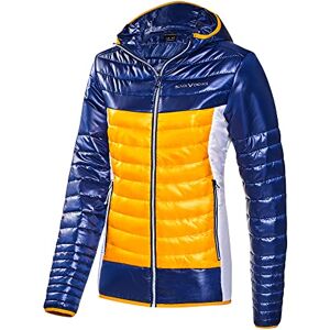 Black Crevice dam isoleringsjacka I ventilerande damjacka I högkvalitativ funktionell jacka för kvinnor av 100% polyester och värmeisolerande vaddering I vatten- och vindavvisande, Blått/guld, 38 Black Crevice dam isoleringsjacka I ventilerande damjacka I högkvalitativ funktionell jacka för kvinnor av 100% polyester och värmeisolerande vaddering I vatten- och vindavvisande, Blått/guld, 38