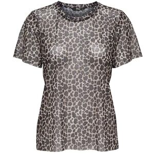 ONLY Endast Onlmaja Leo Mesh S/S Top JRS, svart, S ONLY Endast Onlmaja Leo Mesh S/S Top JRS, svart, S