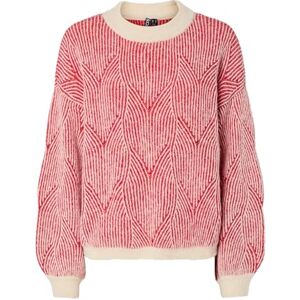 PIECES Pcjenna Ls O-Neck Knit Noos Bc, Whitecap grå, XL PIECES Pcjenna Ls O-Neck Knit Noos Bc, Whitecap grå, XL