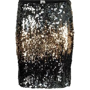 VERO MODA VMRIA M/W ABK kjol JRS BTQ, Svart/detalj: sequins ombre effekt, XS VERO MODA VMRIA M/W ABK kjol JRS BTQ, Svart/detalj: sequins ombre effekt, XS