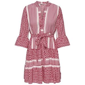ONLY Onlathena Life 3/4 Short Dress WVN Noos, Salsa, XXS ONLY Onlathena Life 3/4 Short Dress WVN Noos, Salsa, XXS