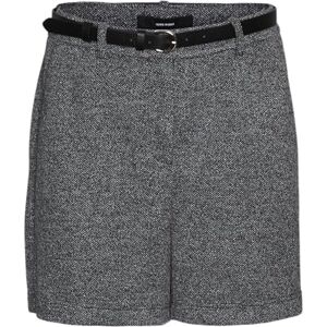 VERO MODA dam Vmkarly Mw Belted Boo shorts, Svart/detalj: mealange snö vit, XS VERO MODA dam Vmkarly Mw Belted Boo shorts, Svart/detalj: mealange snö vit, XS