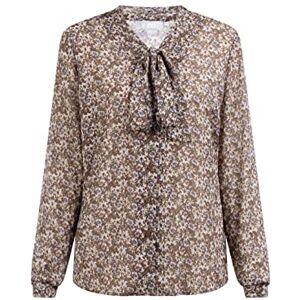 corbridge Långärmad damblus, Brun, flerfärgad, L corbridge Långärmad damblus, Brun, flerfärgad, L