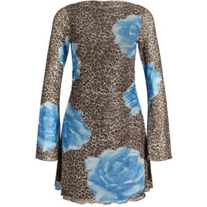 JJXX JACK & JONES Jxminna Mesh Ls Dress WVN, tall bark, L JJXX JACK & JONES Jxminna Mesh Ls Dress WVN, tall bark, L
