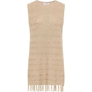 EYOTA Stickad klänning för kvinnor 15526571-EY01, beige, XS/S, stickad klänning, XS/S EYOTA Stickad klänning för kvinnor 15526571-EY01, beige, XS/S, stickad klänning, XS/S