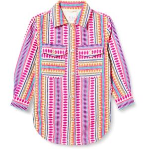 ZITHA Flickskjortjacka jacka jacka, Flerfärgad rosa, 122 ZITHA Flickskjortjacka jacka jacka, Flerfärgad rosa, 122