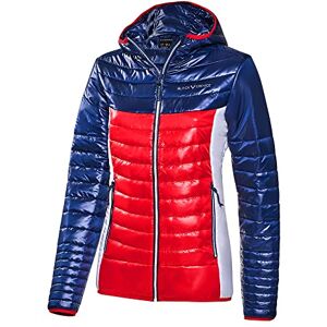 Black Crevice dam isoleringsjacka I ventilerande damjacka I högkvalitativ funktionell jacka för kvinnor av 100% polyester och värmeisolerande vaddering I vatten- och vindavvisande, Blå/röd, 42 Black Crevice dam isoleringsjacka I ventilerande damjacka I högkvalitativ funktionell jacka för kvinnor av 100% polyester och värmeisolerande vaddering I vatten- och vindavvisande, Blå/röd, 42
