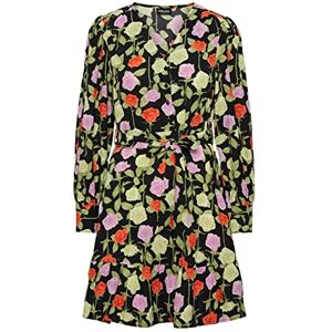 PIECES PCBLOSSOM LS Kort klänning, Lila/Aop: blomma, S PIECES PCBLOSSOM LS Kort klänning, Lila/Aop: blomma, S