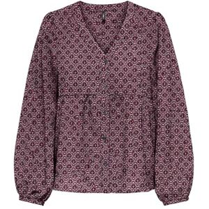 ONLY Onlnova Life Vis L/S Ebba Top, Cabernet, XS ONLY Onlnova Life Vis L/S Ebba Top, Cabernet, XS