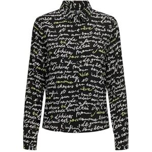 ONLY Onlnova Life Elite L/S Maya Shirt AOP, Black/Aop:595 Lé Téxt, XS ONLY Onlnova Life Elite L/S Maya Shirt AOP, Black/Aop:595 Lé Téxt, XS