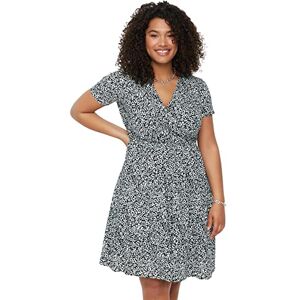 Trendyol Mini A-Line Regular Plus Size Klänning för kvinnor, Svart, XL stor Trendyol Mini A-Line Regular Plus Size Klänning för kvinnor, Svart, XL stor